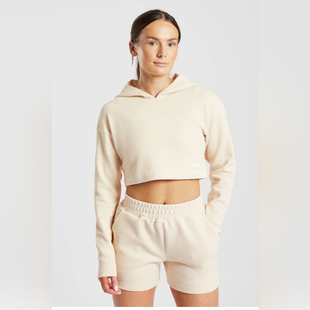Women's AYBL Waffle Cropped Hoodie-Size Large